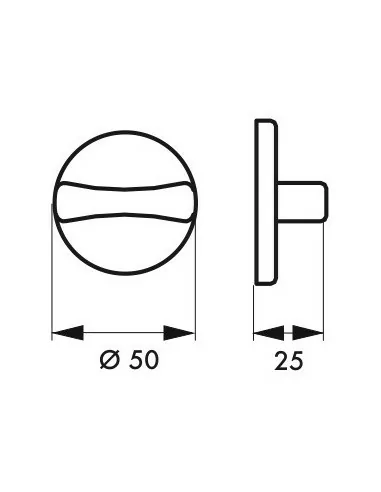 Paire de rosaces à condamnation et décondamnation Paire de rosaces à condamnation et décondamnation
