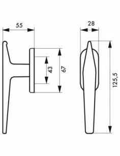 Béquille entrebailleur de fenêtre leto/maàa champ. 2