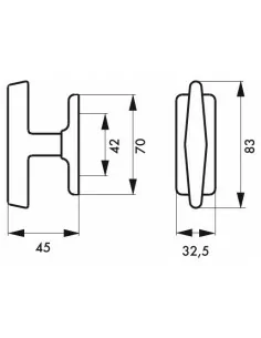 Bouton de fenêtre arthemis laiton 2