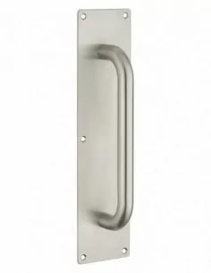 Poignée tirage inox avec plaque 300x75 mm