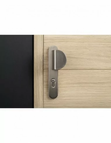 Poignée de porte Chantilly anodisé inox trou de cylindre,i pour porte palère Poignée de porte Chantilly anodisé inox trou de cylindre,i pour porte palère