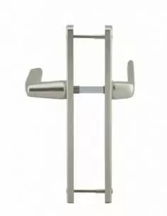 Poignée de porte Picardie champagne trou de cylindre saillie réduite 2