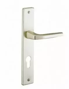 Poignée de porte Picardie trou de cylindre, i carré 8â mm x 72 mm