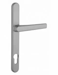 Poignée de porte Sultane 235x25 c8x92mm trou de cylindre béquille saillie réduite inox f9