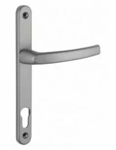 Poignée de porte Sultane 235x25 c8x92mm trou de cylindre béquille saillie réduite inox f9 2