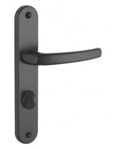 Poignée de porte à condamnation Sultane - Entraxe 195mm, Noir - THIRARD