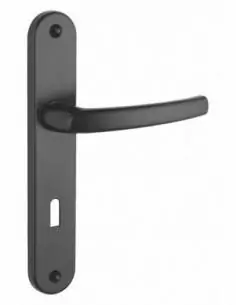 Poignée de porte Sultane trou de clé - Entraxe de 195mm, Noir - THIRARD
