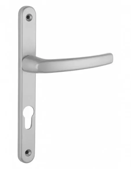 Poignée de porte Sultane 235x25 c7x70 trou de cylindre palière argent f1