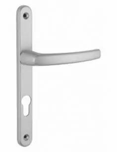 Poignée de porte Sultane 235x25 c7x70mm trou de cylindre argent f1