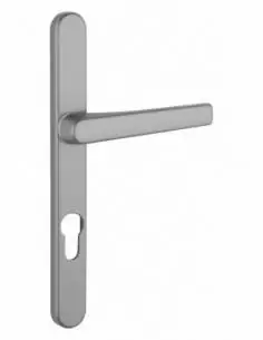 Poignée de porte Sultane 235x25 c7x70mm trou de cylindre béquille saillie réduite inox f9