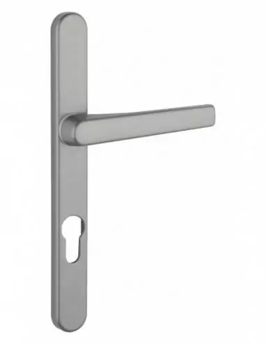 Poignée de porte Sultane 235x25 c7x70mm trou de cylindre béquille saillie réduite inox f9