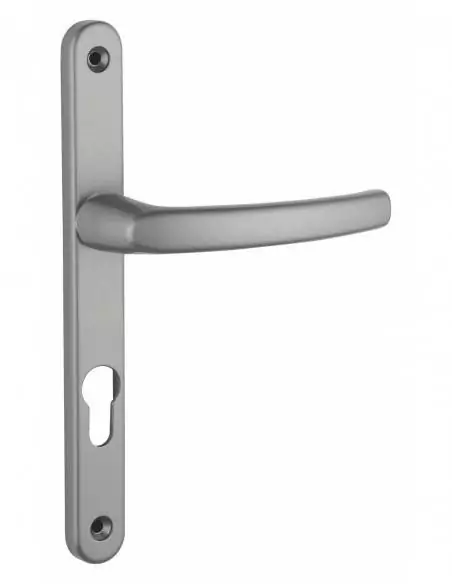 Poignée de porte Sultane 235x25 c7x70mm trou de cylindre béquille saillie réduite inox f9