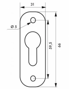 Paire de rosaces cylindre blanc 2