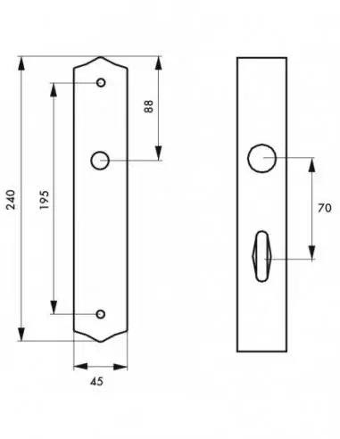 Plaque de proprete fer à condamnation noir Plaque de proprete fer à condamnation noir