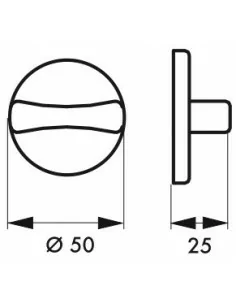 Rosace blanc condamnation et décondamnation 2