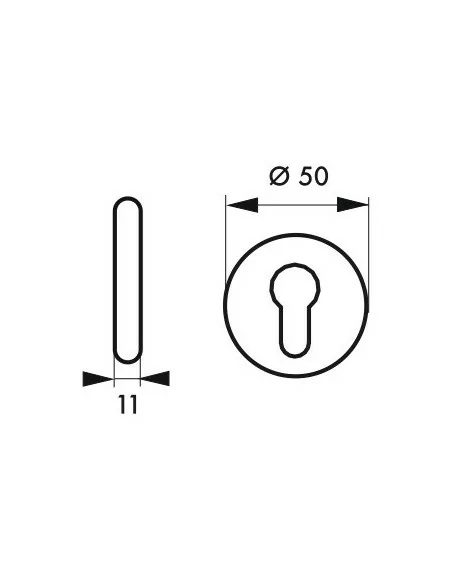 Rosace blanc trou de cylindre (la paire)