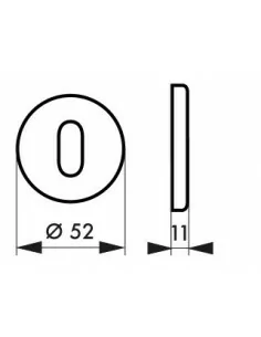 Rosace clé (la paire) 2