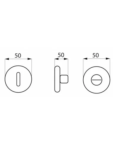 Rosace condamnation (la paire) Rosace condamnation (la paire)