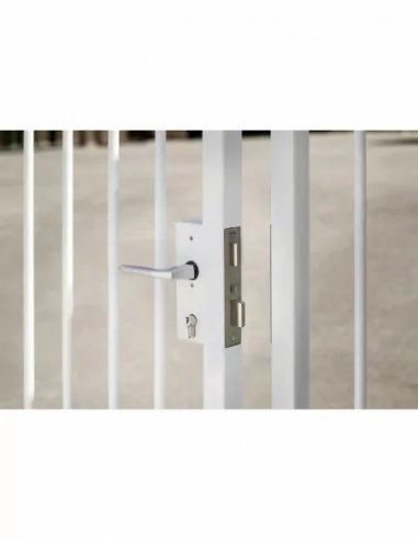 Boîtier serrure l40mm avec coffre pour portail - droite Boîtier serrure l40mm avec coffre pour portail - droite