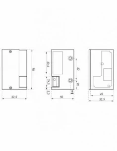 Gâche électrique - 12-24v ac/dc - pour serrure horizontale - gauche 2