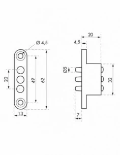 Transmetteur de courant - 3 plots - 24v ac/dc - 2a 2