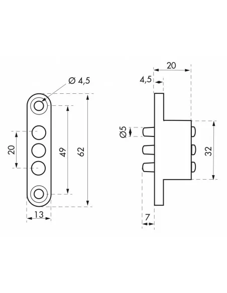 Transmetteur de courant - 3 plots - 24v ac/dc - 2a