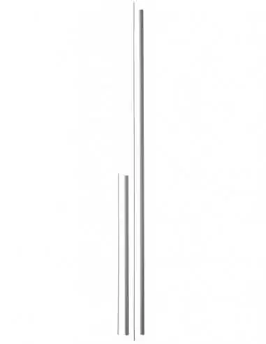 Kit rallonge haut - bas laqué gris pour porte hauteur 3,00 m maxi