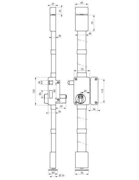 beluga marron cp transit 2 à tirage 75 x 130 mm droite 4 clés