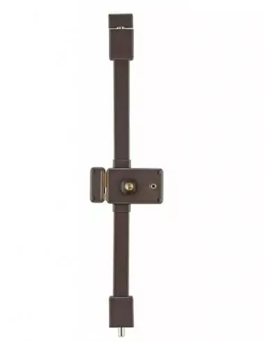 Serrure multipoint à appliquer horga marron cr transit 2 à fouillot 140 x 88 mm gauche 4 clés