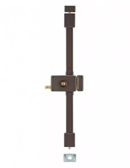 Serrure 3 points HORGA CR TRANSIT 2 à tirage Droite - 140x88mm, marron, 4 clés - THIRARD