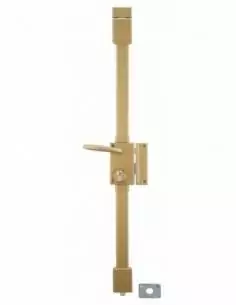 Serrure multipoint à appliquer targa bronze cp transit 2 à fouillot 75 x 130 mm droite 4 clés