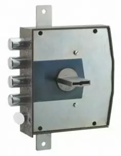 Serrure 3 pts a cles double panneton 1/2 tour droite 2