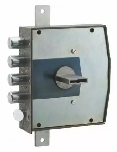 Serrure 3 pts a cles double panneton 1/2 tour droite Serrure 3 pts a cles double panneton 1/2 tour droite