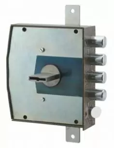 Serrure 3 pts a cles double panneton 1/2 tour gauche 2