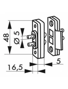 Plots de contact nylon pour serrure électrique 2
