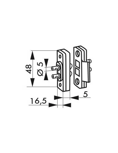 Plots de contact nylon pour serrure électrique Plots de contact nylon pour serrure électrique