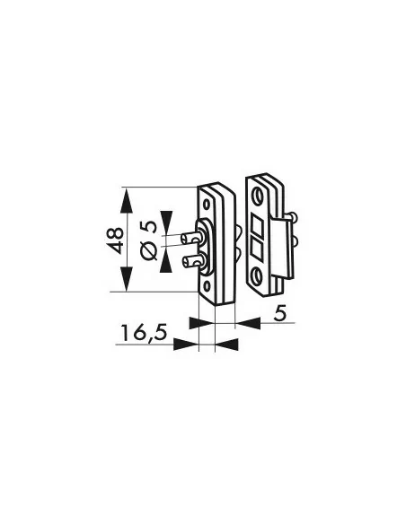 Plots de contact nylon pour serrure électrique