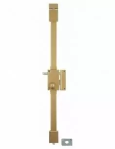 Serrure en applique pour porte d'entrée bronze CR TRANSIT 2 à tirage 75 x 130 mm droite 4 clés