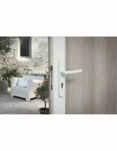 Serrure en applique pour porte d'entrée CP ADRIATIC réversible pour porte haut. 2040 mm maxi, blanc 4 clés 2