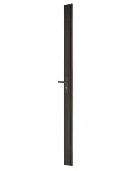 Serrure en applique pour porte d'entrée CP ADRIATIC réversible pour porte haut. 2040 mm maxi, marron 4 clés