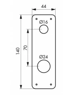 Entree acier Ø 23 mm 2