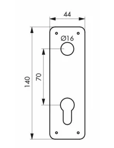 Entree acier trou de cylindre profilé 2