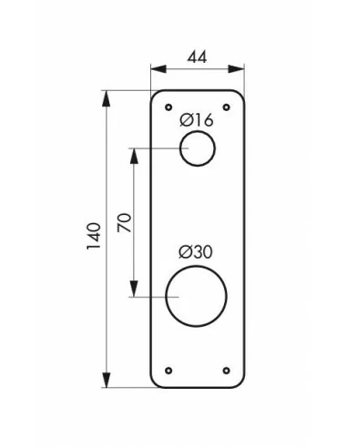Entree laiton Ø 30 mm Entree laiton Ø 30 mm