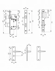 Garniture monomax nf axe 40 à condamnation v/br + ensemble demeter 2