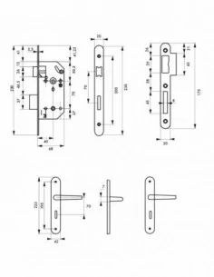 Garniture monomax nf axe 40 à condamnation v/br + ensemble ouranus 2