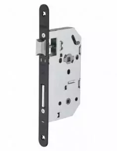 Serrure encastrable pour porte d'intérieur norme n.f à condamnation réversible br sans gâche