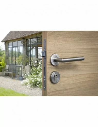 Serrure encastrable pour porte d'entrée monomax nf têtère inox Serrure encastrable pour porte d'entrée monomax nf têtère inox