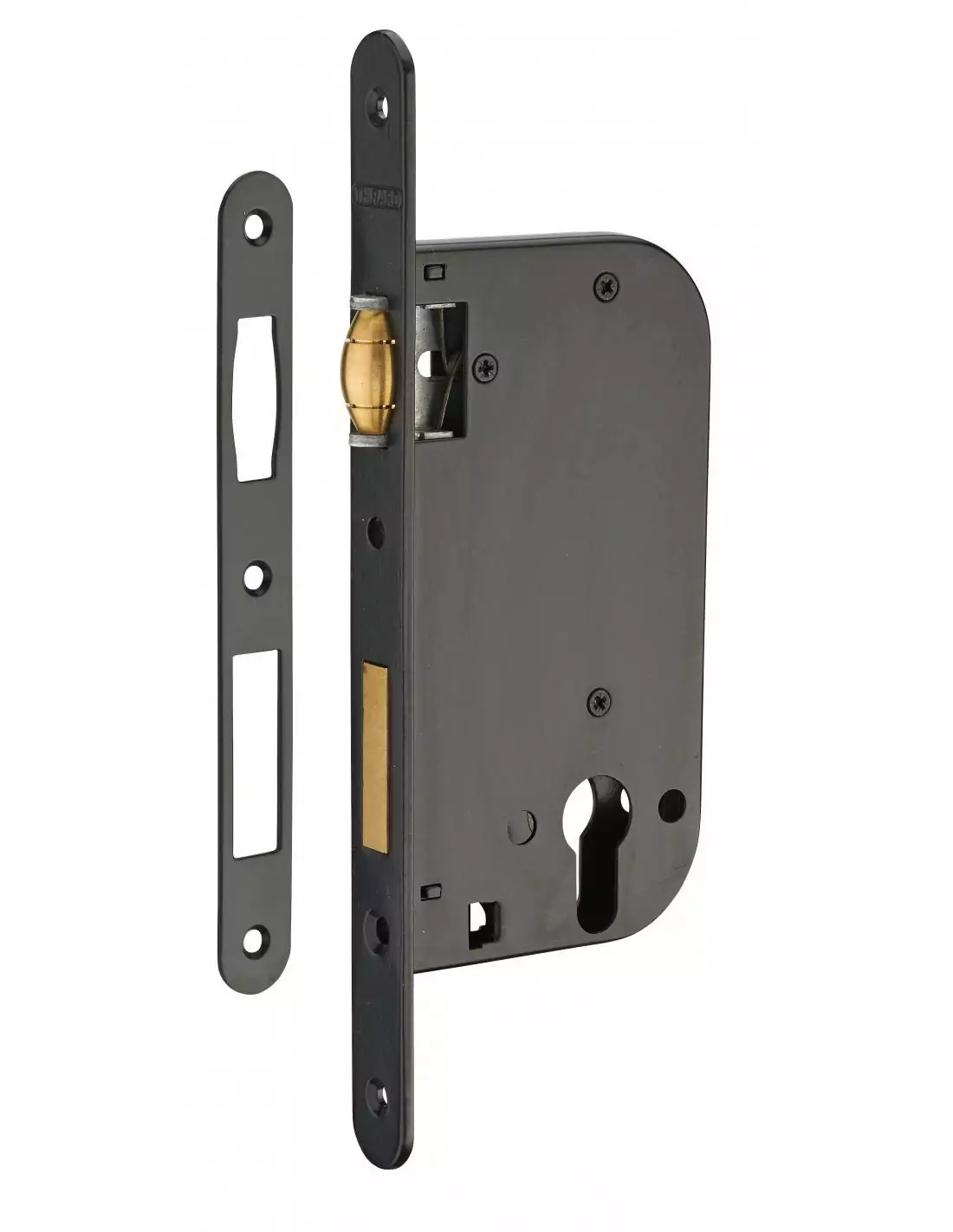 SERRUPRO - Boitier de serrure encastrable pour porte d'entrée - V/BR