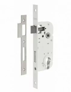 Serrure encastrable pour porte d'entrée serrure à cylindre réversible v/bc