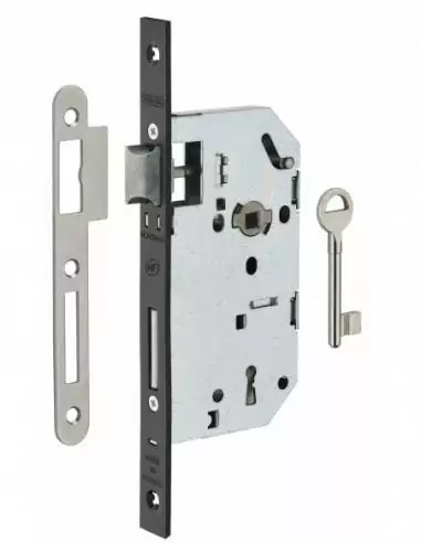 Serrure encastrable pour porte d'entrée monomax nf pdt 1/2 tour bc